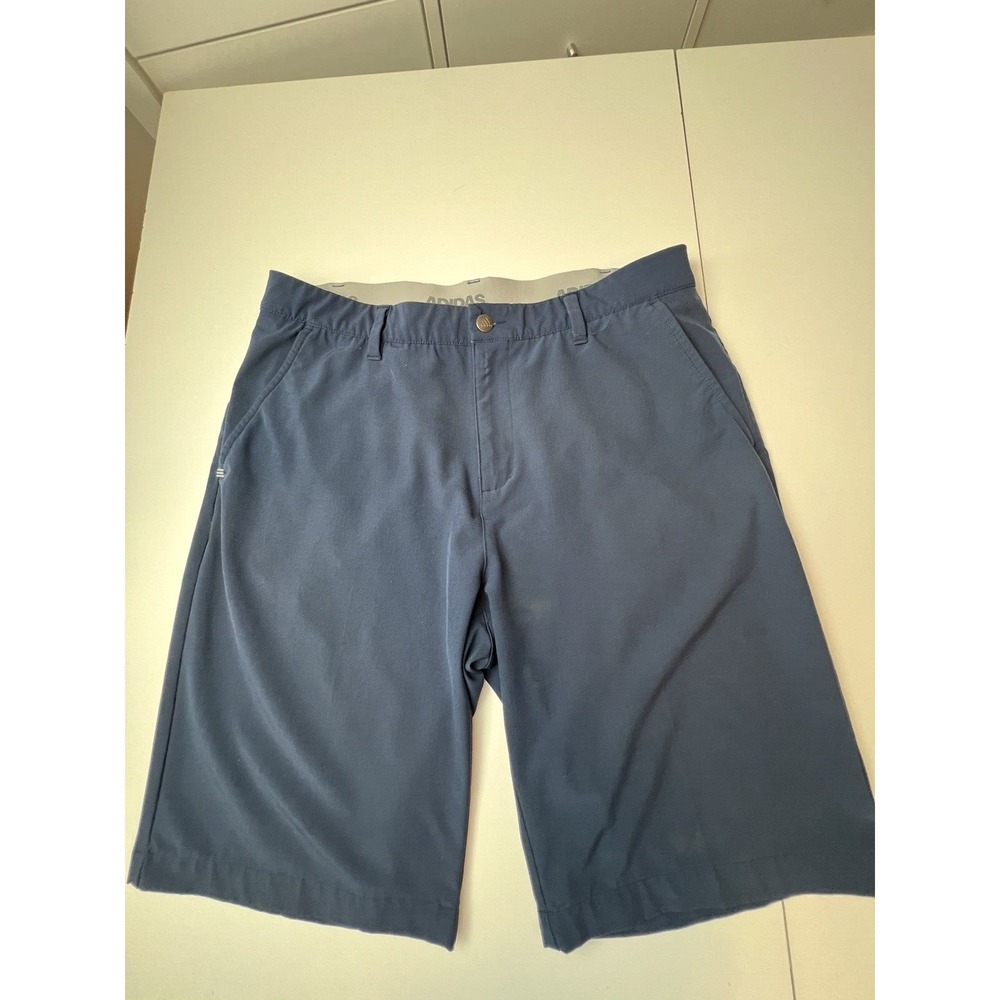 Adidas Shorts Men's Size 34 Golf Blue Performance Stretch 10"